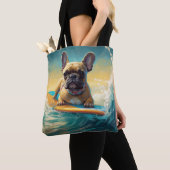 Tote Bag Plage de Bulldog (De près)