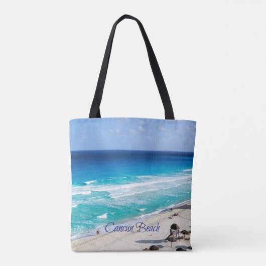 Tote Bag Plage de Cancun, Mexique (Dos)