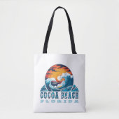 Tote Bag Plage de Cocoa Floride (Devant)
