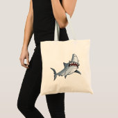 Tote Bag Plage de conception de requins (Devant (produit))