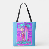 Tote Bag Plage de Grandma Côte Tendance esthétique (Dos)