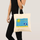 Tote Bag Plage de jours ensoleillés (Devant (produit))