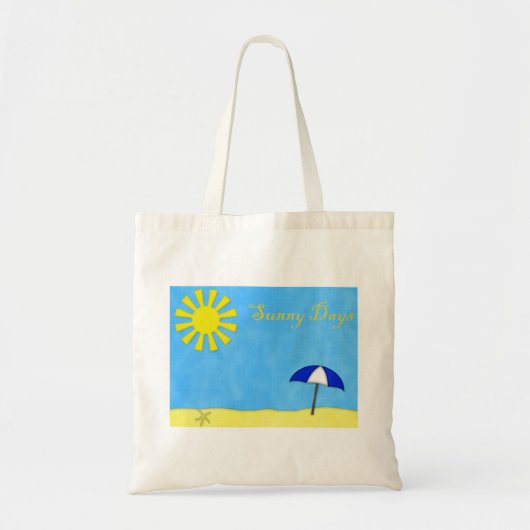 Tote Bag Plage de jours ensoleillés (Devant)