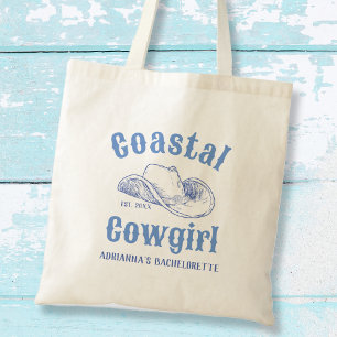 Tote Bag Plage de la cowgirl côtière Bachelorette personnal