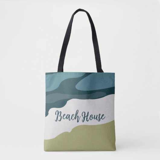 Tote Bag Plage de la mer (Devant)