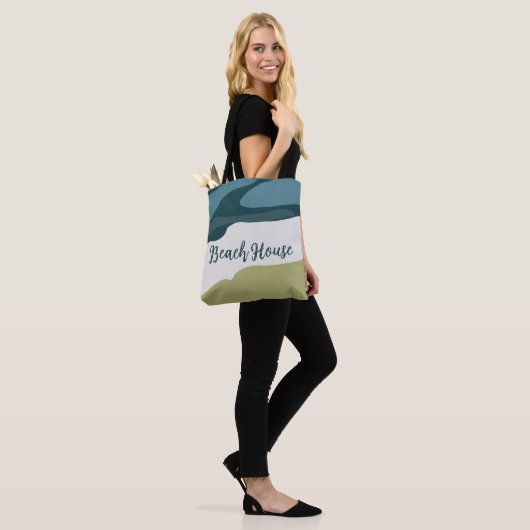 Tote Bag Plage de la mer (Sur le modèle)
