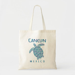 Tote Bag Plage de la tortue de mer de Cancun Mexique