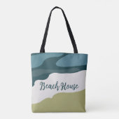 Tote Bag Plage de mer (Dos)
