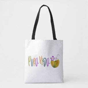 Tote Bag Plage de Pura Vida Coconut Costa Rica