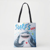 Tote Bag Plage de requin (Devant)