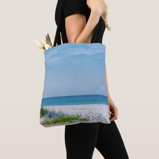 Tote Bag Plage de sable blanc Plage de Floride (De près)