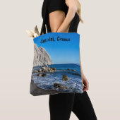 Tote Bag Plage de sable noir (De près)