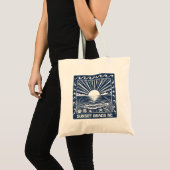 Tote Bag Plage de Sunset Beach NC Coucher de soleil côtier (Devant (produit))