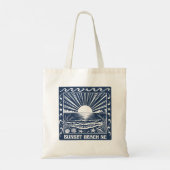 Tote Bag Plage de Sunset Beach NC Coucher de soleil côtier (Dos)