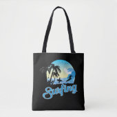 Tote Bag Plage de surf (Devant)