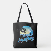 Tote Bag Plage de surf (Dos)