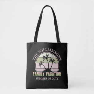 Tote Bag Plage de vacances familiales sur mesure Île tropic