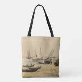 Tote Bag Plage d'Edouard Manet |, marée basse (Dos)