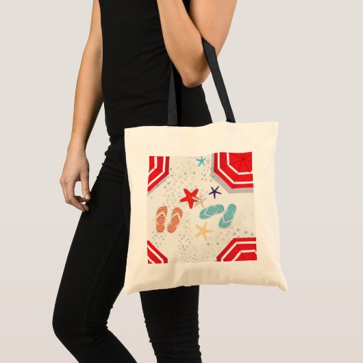 Tote Bag Plage d'été (Devant (produit))