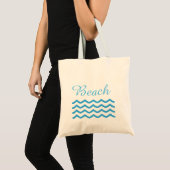 Tote Bag Plage d'été Blue Waves (Devant (produit))