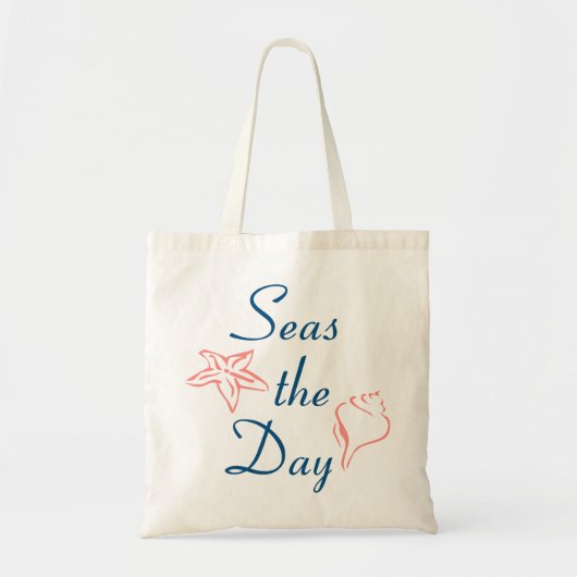 Tote Bag Plage d'été - Citation de bord de mer (Devant)