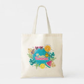 Tote Bag Plage d'été tropicale vibrante (Dos)