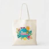 Tote Bag Plage d'été tropicale vibrante (Devant)
