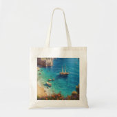 Tote Bag Plage en Grèce (Devant)