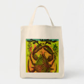 Tote Bag Plage et bol de fruits de mer de crabe (Devant)