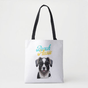 Tote Bag Plage et Chiens