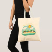Tote Bag Plage Happy Place Thunder_Cove (Devant (produit))