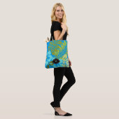 Tote Bag Plage hawaïenne florale tropicale de monogramme de (Sur le modèle)