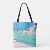 Tote Bag Plage Ocean Pool Eté Blue Aqua (Dos)