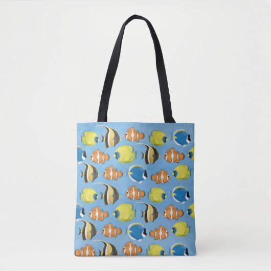 Tote Bag Plage Océan Tropical Sea Life Stylé Cute (Devant)