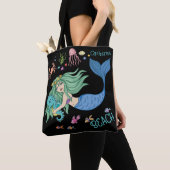 Tote Bag Plage personnalisée Mermaid (De près)