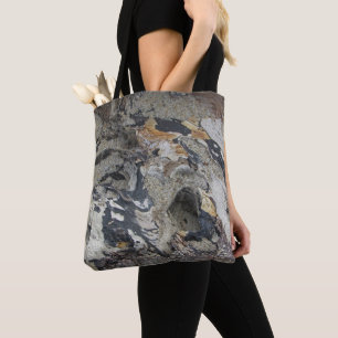 Tote Bag Plage photo Abstraite de bois flotté rustique