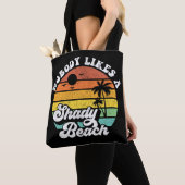 Tote Bag Plage Retro (De près)