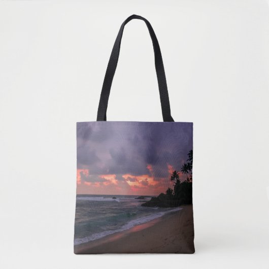 Tote Bag Plage romantique à Dusk (Devant)