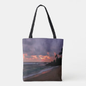 Tote Bag Plage romantique à Dusk (Dos)