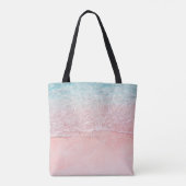 Tote Bag Plage rose et vague (Dos)