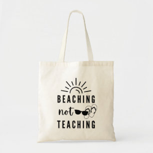 Tote Bag Plage sans enseignement Cadeau enseignant Summ