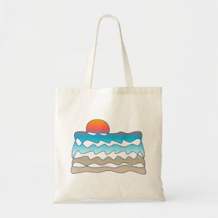 Tote Bag Plage sans fin Sunset Ocean Art Perpetual