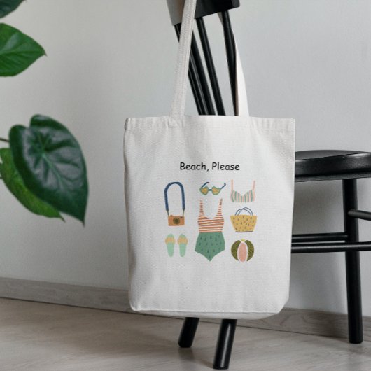Tote Bag Plage, S'Il Vous Plaît