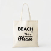 Tote Bag Plage s'il vous plaît (Devant)