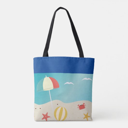 Tote Bag Plage S'Il Vous Plait Plage (Dos)
