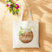 Tote Bag Plage S'Il Vous Plaît Voyager Vacances Tropicales