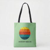 Tote Bag Plage Sunset (Devant)