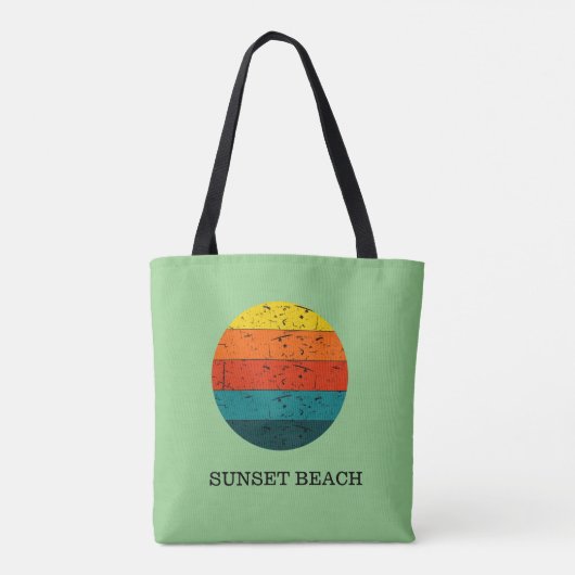 Tote Bag Plage Sunset (Dos)