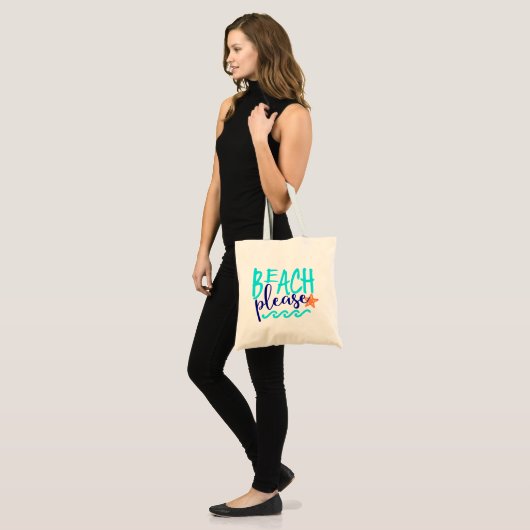 Tote Bag Plage svp (Devant (modèle))