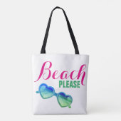 Tote Bag Plage svp bilatérale (Dos)